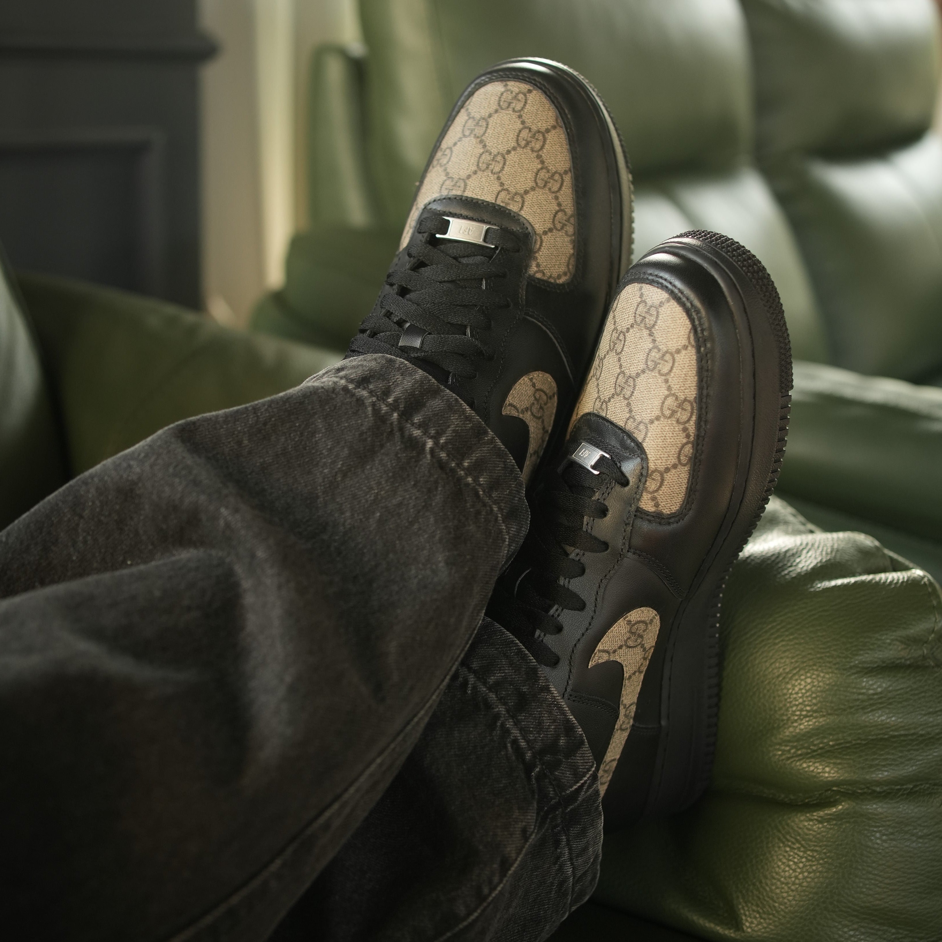 Custom Nike Gucci Gucci Air Force Ones For Sale GUCCI AF1 – MD Customs