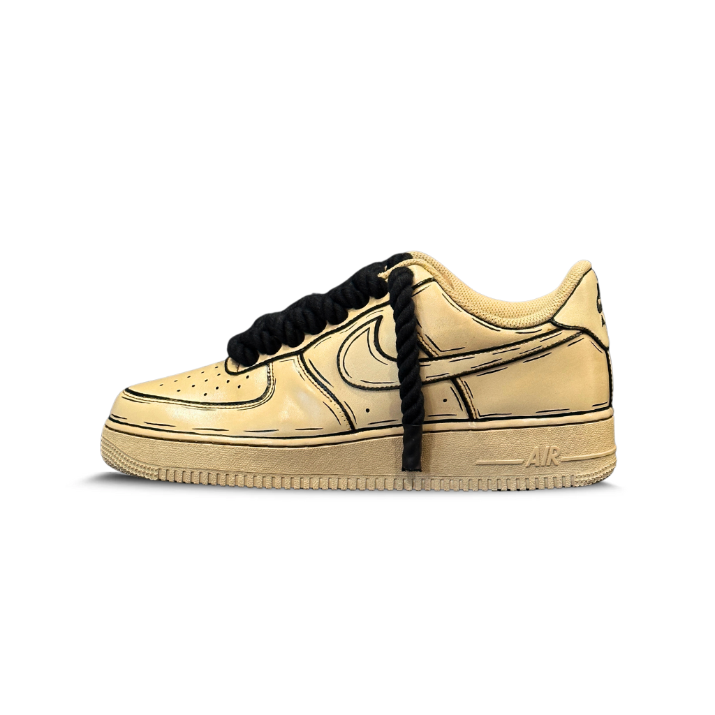 COFFEE BLACK DASH AF1 (BLACK ROPE)